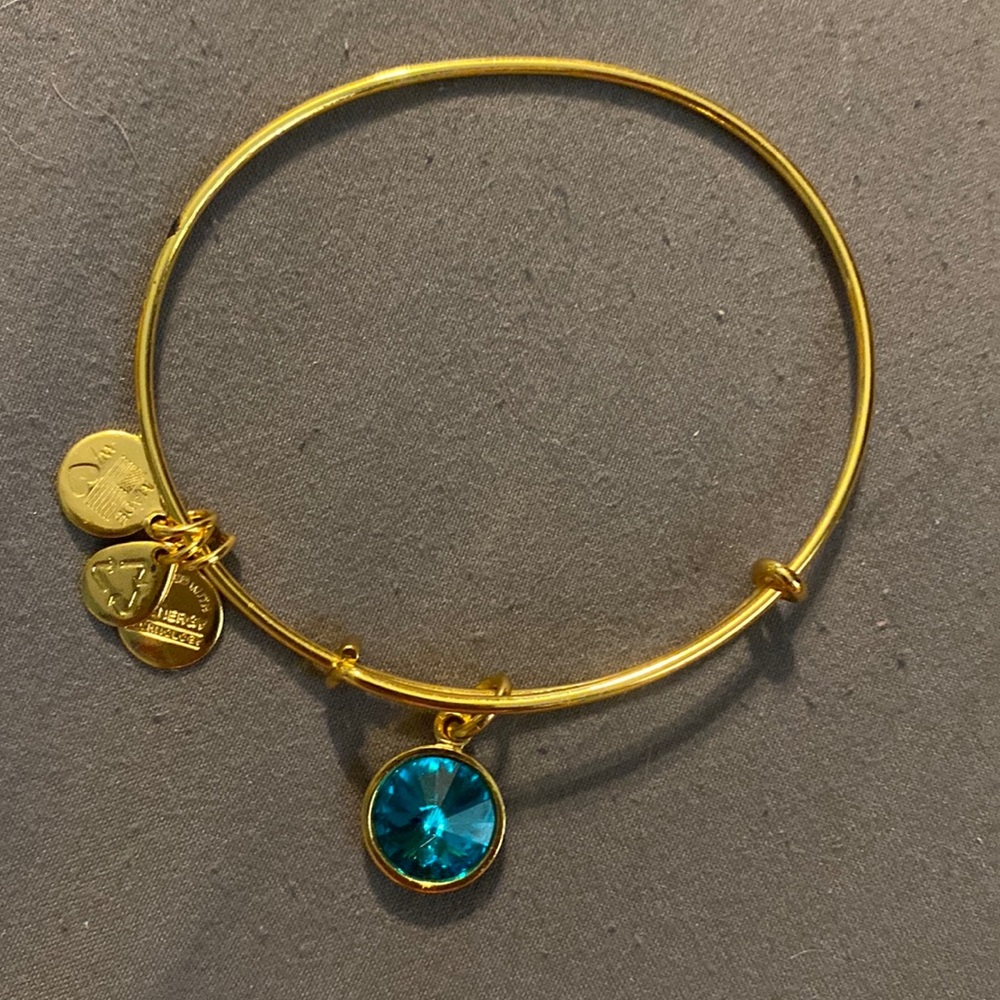 Gold December birthstone Alex and Ani bracelets